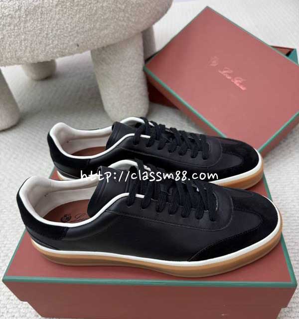 로로피아나 Loro Piana 25 한정판 Tennis Walk 남여공용 소가죽 카프스킨 운동화 B5574