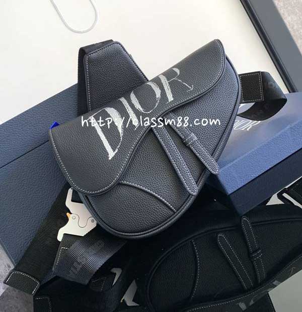 디올 25 한정판 Saddle Bag 소가죽 카프스킨 크로스백 가방 C5968