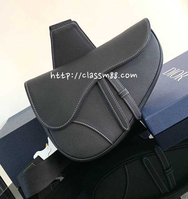디올 25 한정판 Saddle Bag 소가죽 카프스킨 크로스백 가방 C5971