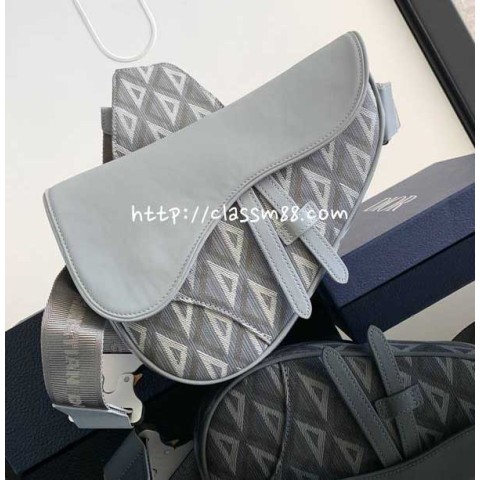 디올 25 한정판 Saddle Bag 소가죽 카프스킨 크로스백 가방 C5973