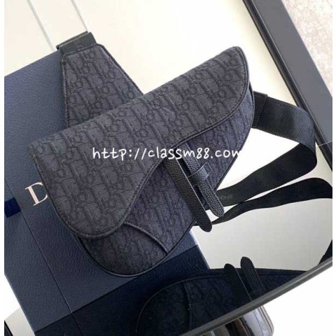 디올 25 한정판 Saddle Bag 소가죽 카프스킨 크로스백 가방 C5975