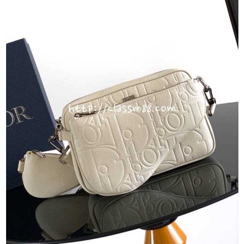 디올 25 한정판 Gravity Outline 소가죽 카프스킨 크로스백 가방 C5992