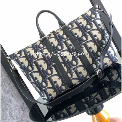 디올 25 한정판 1ESDU134YXL_H27E Weekender 40 소가죽 카프스킨 크로스백 가방 C6002