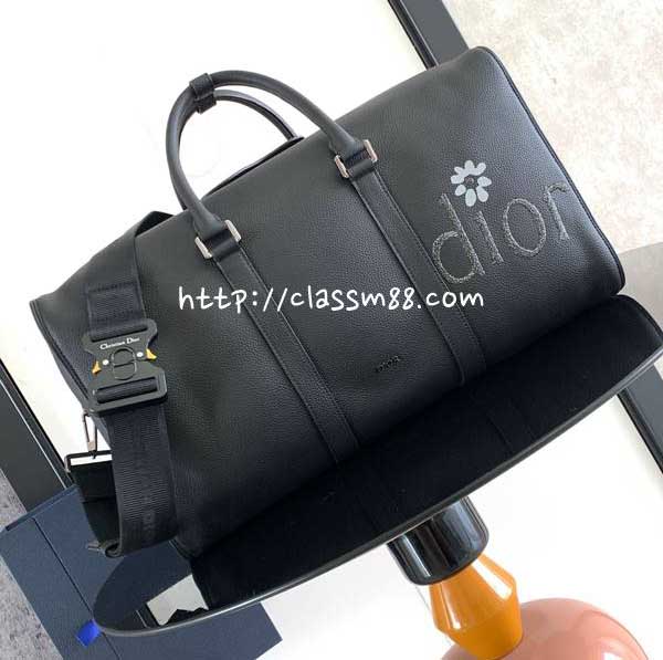 디올 25 한정판 1ADDU115(23801) Lingot 50 BY ERL 소가죽 카프스킨 여행 가방 C6005