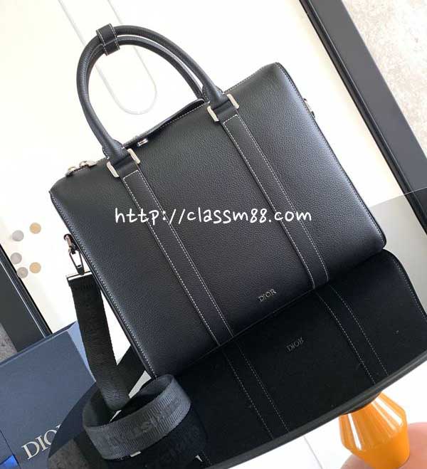 디올 25 한정판 Lingot 1ADBR088 소가죽 카프스킨 서류 가방 C6029