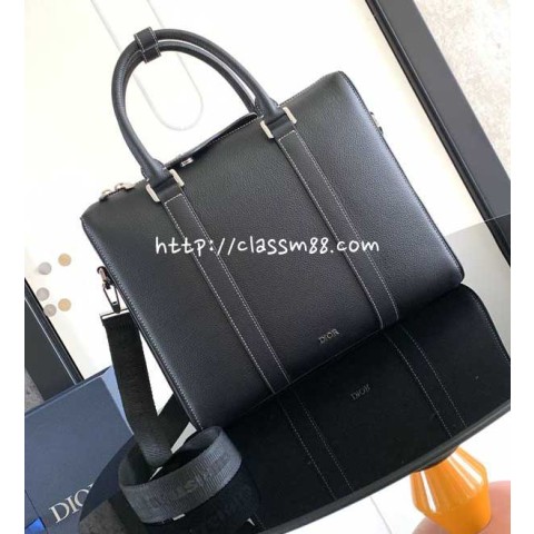 디올 25 한정판 Lingot 1ADBR088 소가죽 카프스킨 서류 가방 C6029