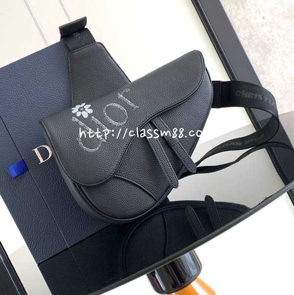 디올 25 한정판 1ADPO093 BY ERL 소가죽 카프스킨 크로스백 가방 C6038