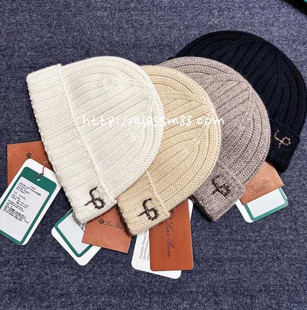 로로피아나 Loro Piana 25 한정판 남여공용 양털 비니 모자 D3604