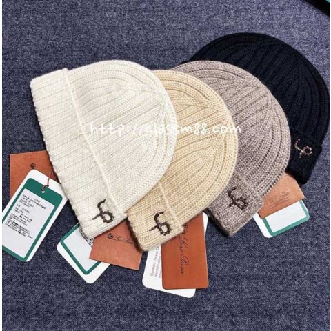로로피아나 Loro Piana 25 한정판 남여공용 양털 비니 모자 D3604