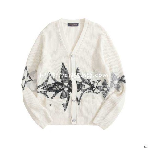 루이비통 25 한정판 양털 긴팔 가디건 A14260