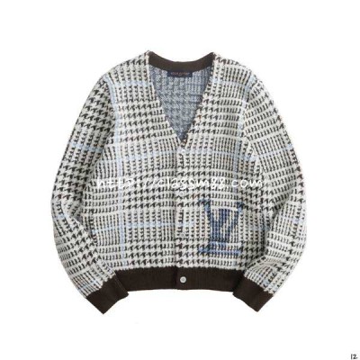 루이비통 25 한정판 양털 긴팔 가디건 A14261