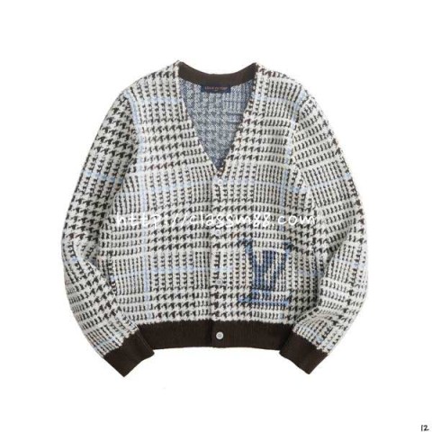 루이비통 25 한정판 양털 긴팔 가디건 A14261