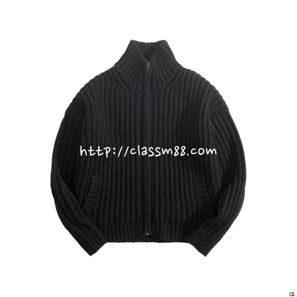 아크네 25 한정판 양털 긴팔 니트 자캣 A14266