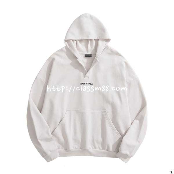 발렌시아가 25 한정판 긴팔 후드 티셔츠 A14268