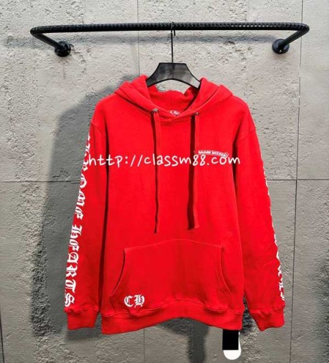 크롬하츠 25 한정판 긴팔 후드 티셔츠 A14348